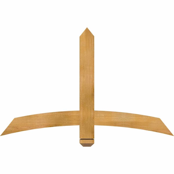 Ekena Millwork Bellingham Rough Sawn Timber Gable Bracket, Western Red Cedar, 48"W x 30"H x 2"D x 4"F, 15/12 Pitch GBW048X30X0204BEL00RWR - main